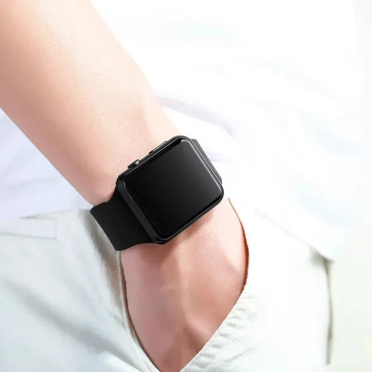Reloj Digital Unisex con Pantalla LED Cuadrada